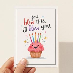 Carte d'anniversaire drôle à imprimer pour mari ou petit ami, carte d'anniversaire inappropriée, carte d'anniversaire grossière, carte d'anniversaire pour elle, anniversaire drôle