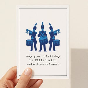 Cartão de aniversário divertido para banda marcial para impressão, cartão de aniversário divertido, cartão de aniversário engraçado para programa de TV