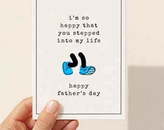 PRINTABLE  Stepfather's Day Card from Favorite Child, Step Father's Day Card From Daughter, Card for Step Dad from Son, Stepfather Gifts