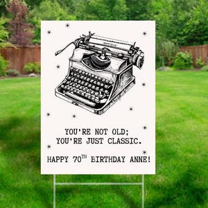 FUNNY Birthday Yard Sign, Classic Birthday Sign, Rude Birthday Sign, Front Lawn Birthday Signs, Stand Included, Bday Welcome Front Lawn Sign