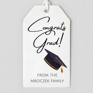 Etiqueta de regalo de graduación digital editable, etiquetas de regalo de graduación, felicitaciones, regalo de graduación, etiqueta de tarjeta de regalo, etiqueta colgante, tarjeta de regalo de graduación imprimible 2025