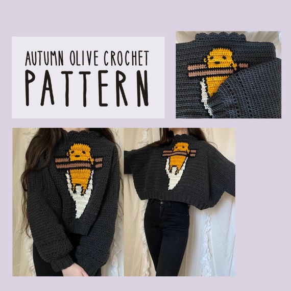 Crochet Pattern Egg Sweater Oversized 