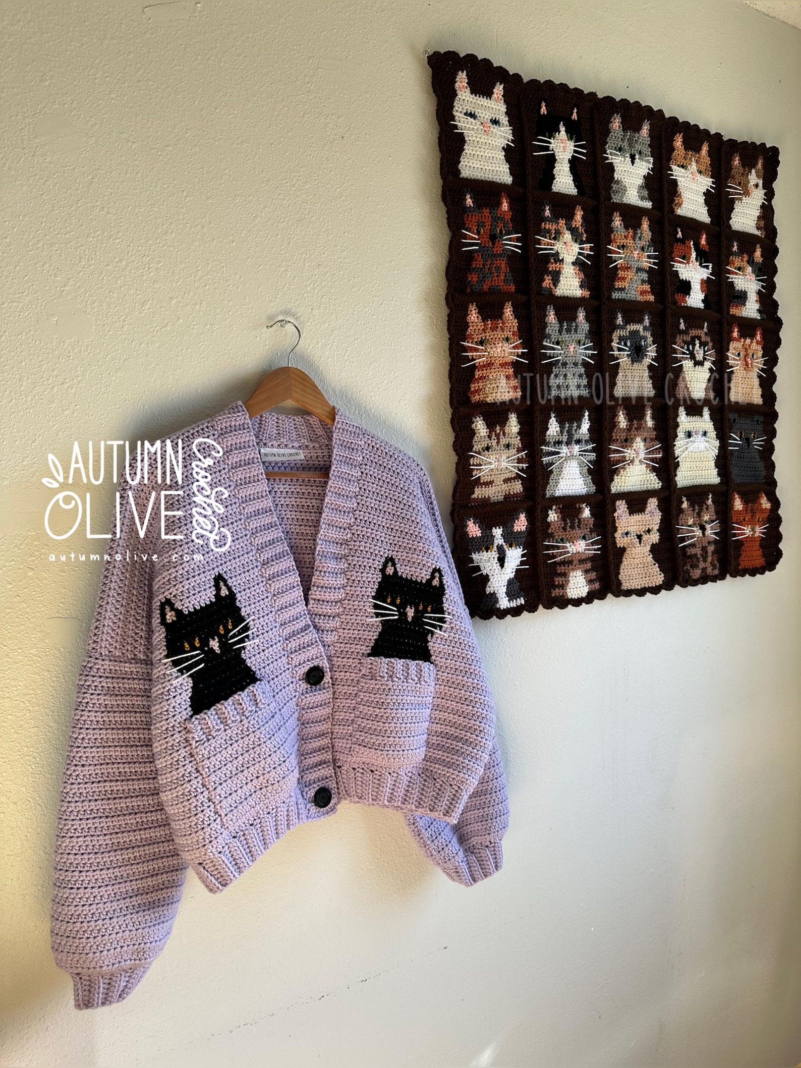 Crochet Pattern - Cats Out of the Bag Cardigan | 25 in 1 Domestic Cats ...