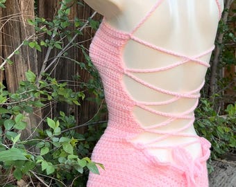 Traje de nube soleada: traje y disfraz de moda hechos a mano en tonos cálidos, body de crochet con múltiples tutús