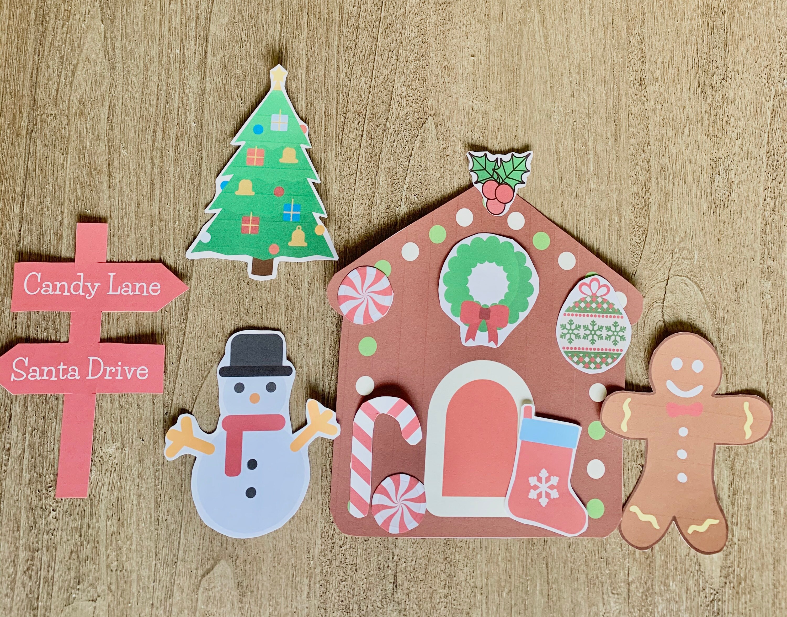 Gingerbread House Printable Activity, Toddler Pretend Play, Digital ...