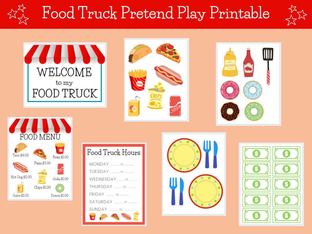 food-truck-printable-toddler-pretend-play-digital-food-truck-activity-play-set-etsy for Free Printable Play Food Printables Food Truck Printable, Toddler Pretend Play, Digital Food Truck Activity Play Set - Etsy for Free Printable Play Food Printables