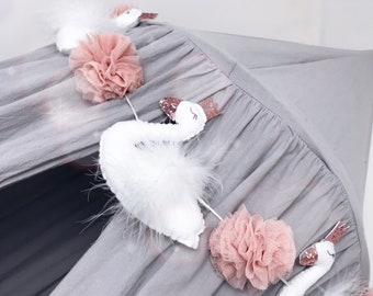 swan nursery decor