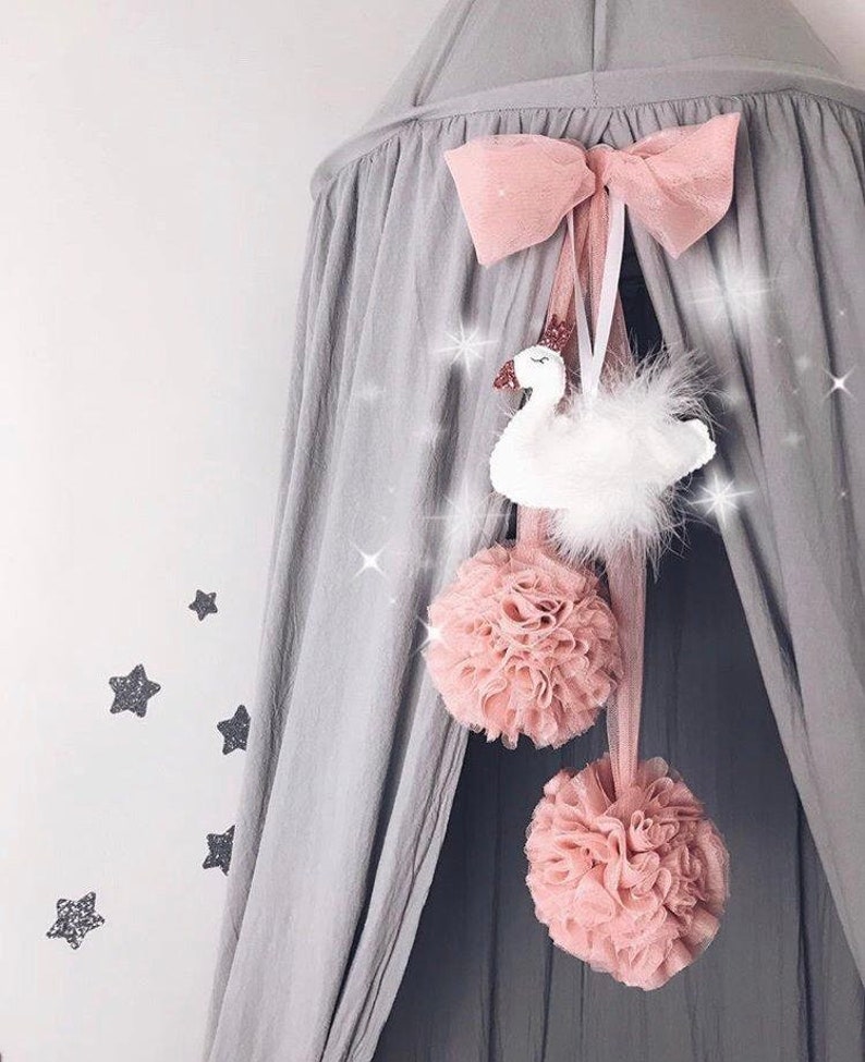 Froufrou Pom Duo Tulle Pompoms Nursery Decor Etsy UK