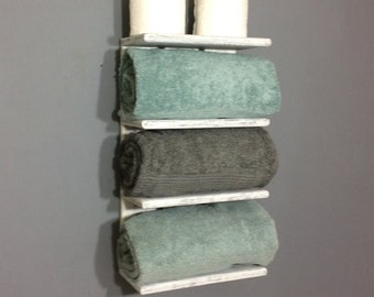 wall towel rack for rolled towels