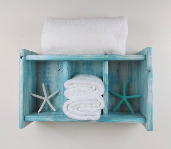 Handcrafted Beach Shelvesocean Decor Bathroom Shelves Made Etsy