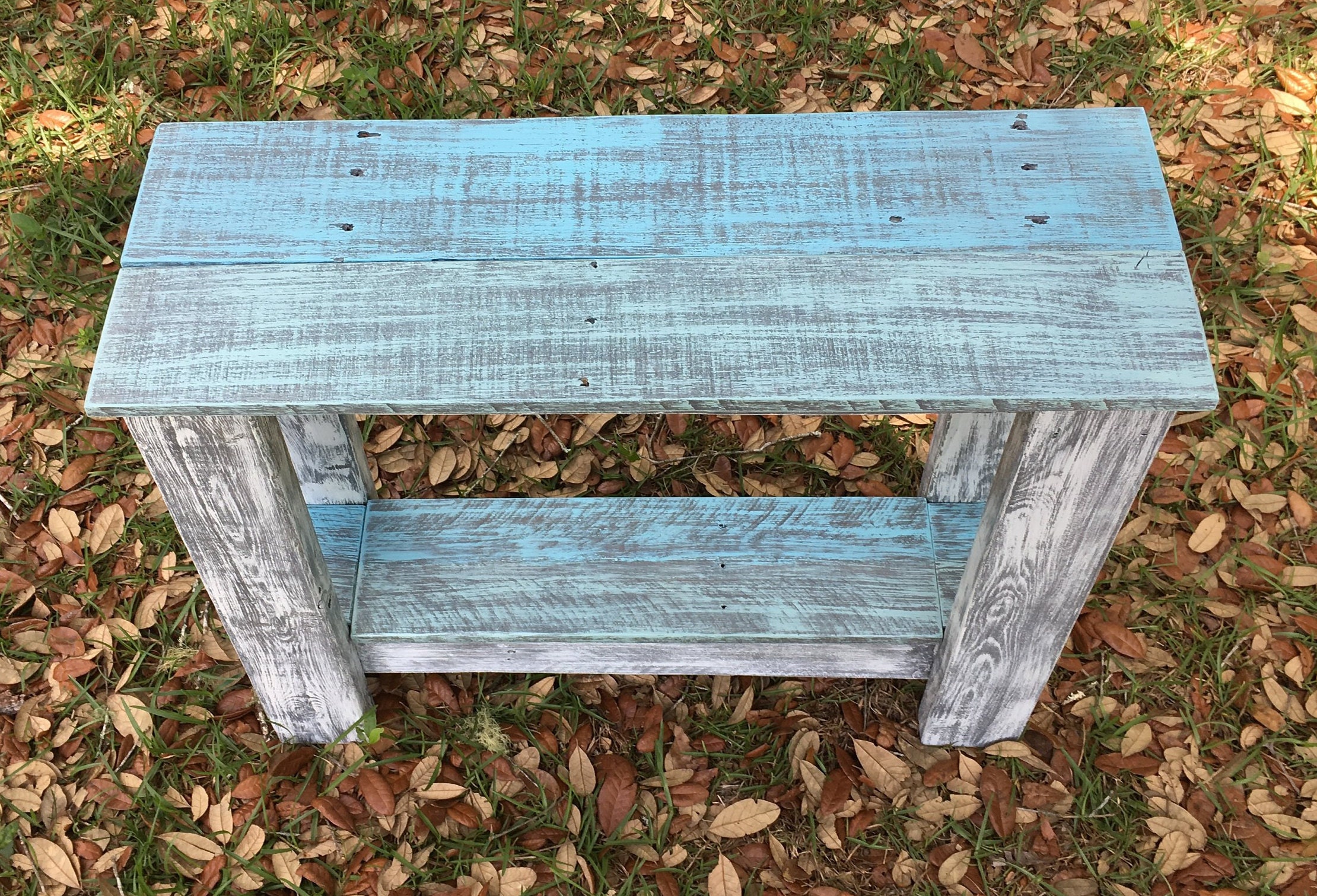 Beach house wood end table rustic nautical furniture Etsy Nederland