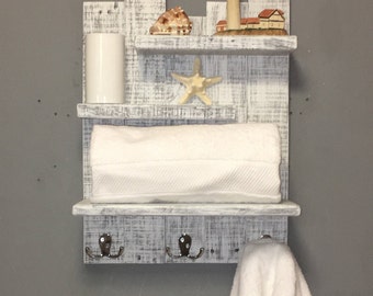 Coastal Towel Rack - Nautical Storage Solution – Beach Dweller