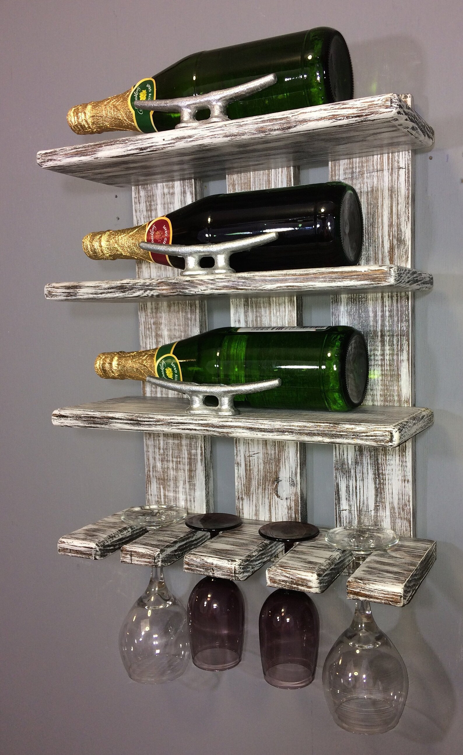 Coastal Wine Rackwine Rackwall Wine Rackwine Glass Etsy