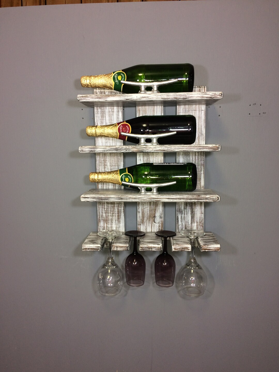 Coastal Wine Rackwine Rackwall Wine Rackwine Glass Etsy