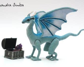 0013 Crochet Pattern - Elsa, the Dragon - Pdf file by Alexandra Simba Etsy