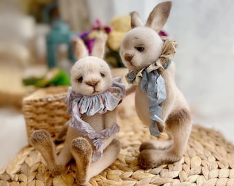 0067 Crochet Pattern - Rabbit Bunny animal (no clothing) 2 sizes - Pdf file by Julia Ogol Etsy