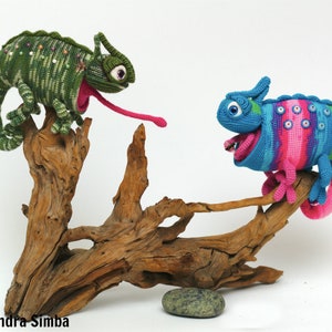 0015 Chameleon Crochet Pattern - Chameleon Luis - Pdf file by Alexandra Simba Etsy