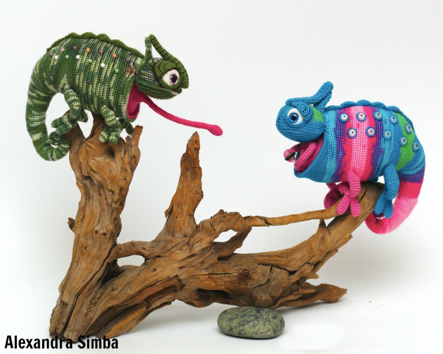 30 Chameleon Crochet Patterns to Stitch for Gifts, Decor, and Playful Amigurumi 2 0015 Chameleon Crochet Pattern - Chameleon Luis - Pdf file by Alexandra Simba Etsy