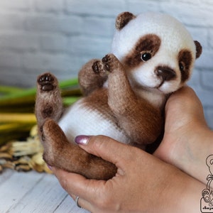 0030 Panda Crochet Pattern - Panda bear plush toy with moving head, neck, and limbs - Pdf file by Julia Ogol Etsy