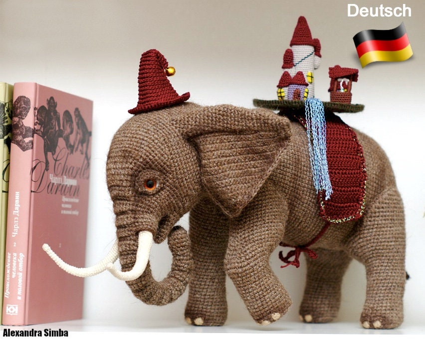 0001geo Hakelanleitung Elefant Pdf File By Alexandra Simba Etsy