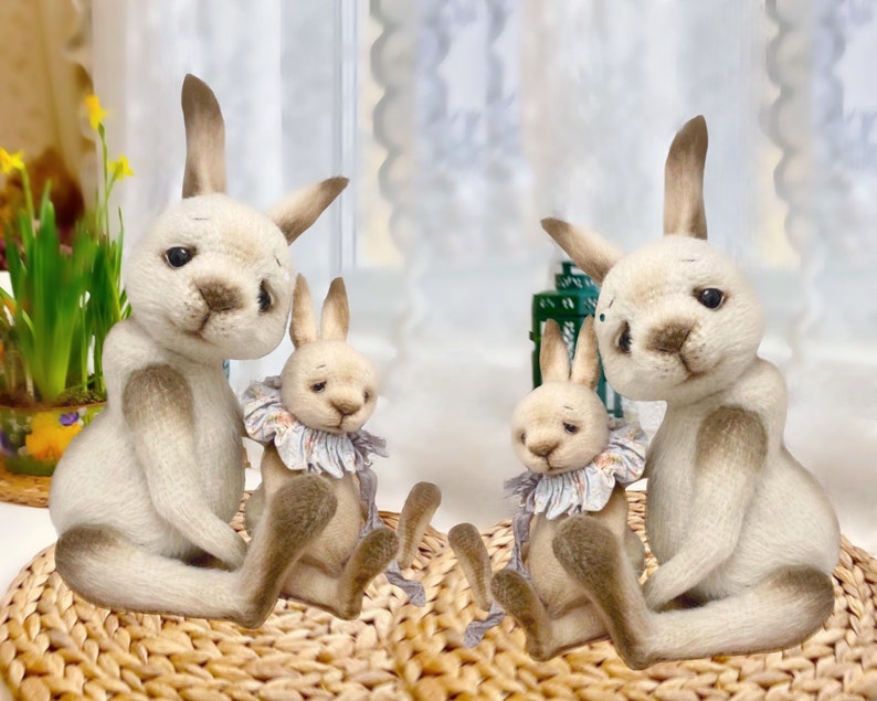 0067 Rabbit Crochet Pattern - Bunny Animal (no Clothing) 2 Sizes - Pdf ...