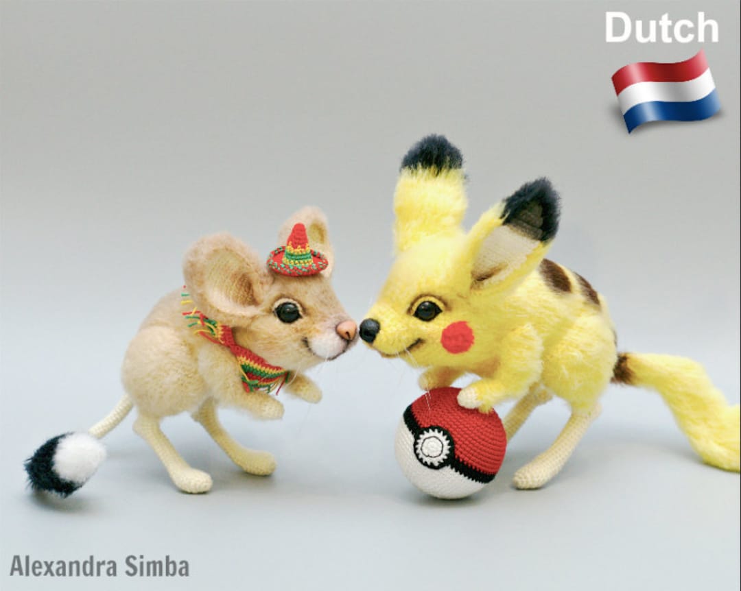 0023 HAAK PATROON - Mexican Jerboa & Pokemon Pikachu - Pdf File by