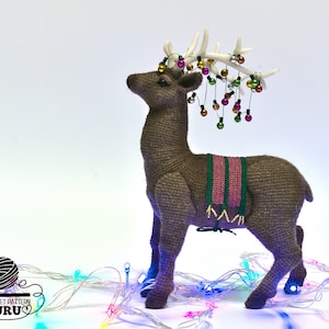 0042 Reindeer Crochet Pattern - Noble deer Patronus Stag - Pdf file by Alexandra Simba Etsy