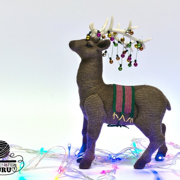 0042 Crochet Pattern - Noble deer Patronus Stag - Pdf file by Alexandra Simba Etsy