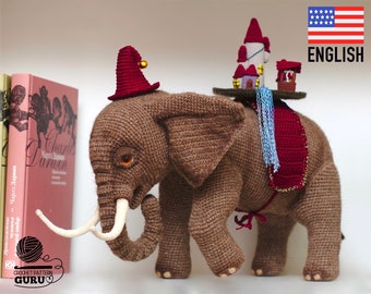 0001 Crochet Pattern - Elephant - Pdf file by Alexandra Simba Etsy