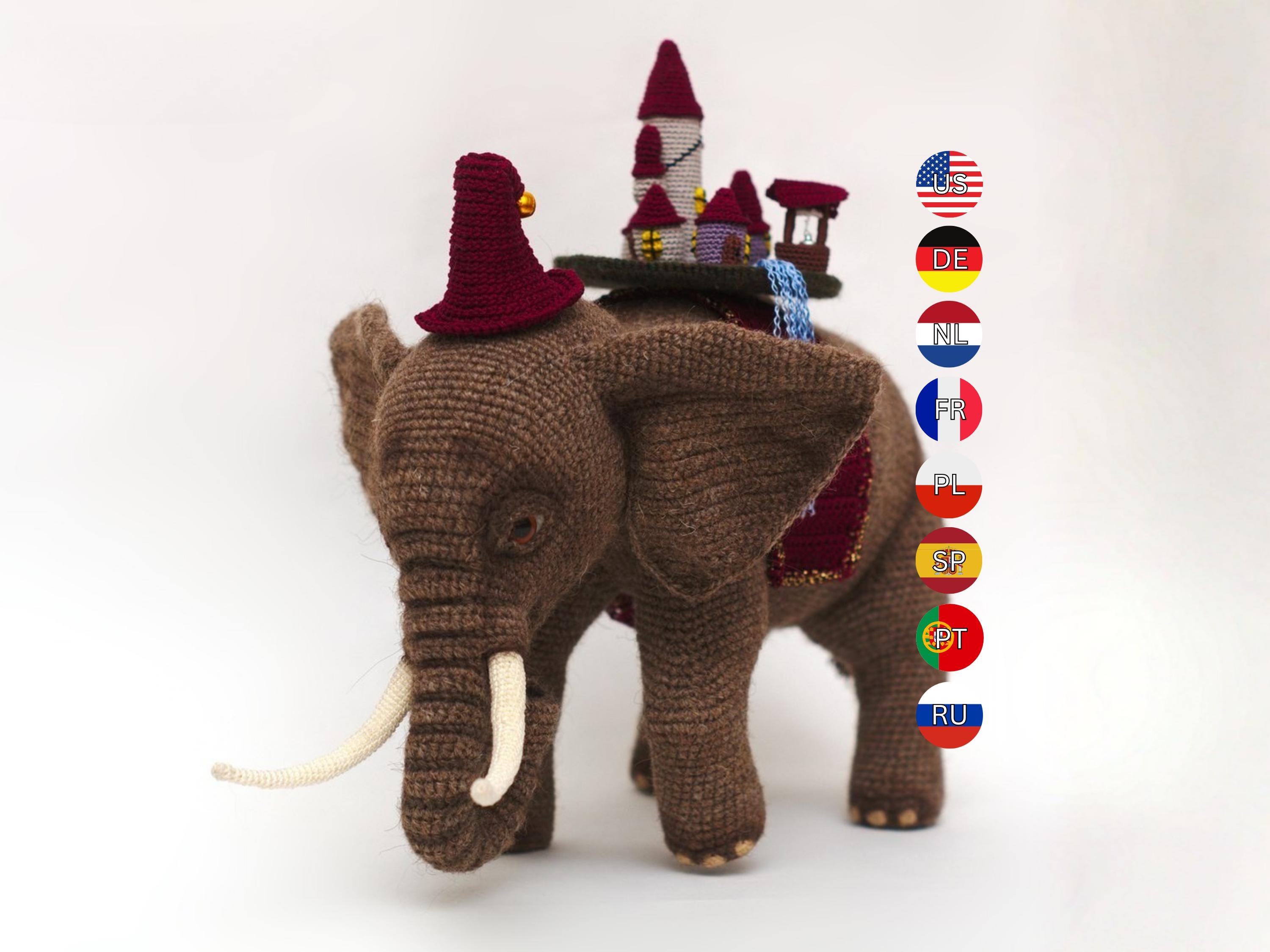 30 Elephant Crochet Patterns for Amigurumi, Plushies, Loveys, and Nursery Decor 3 Ellie the Elephant Step-by-Step PDF Pattern
