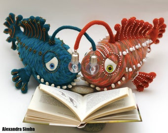 0003 Crochet Pattern - Deep-water Angler Monkfish SAM night lamp - Pdf file by Alexandra Simba Etsy