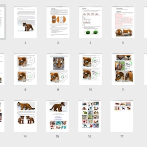 0044 Crochet Pattern Tiger Add on NOT A FULL PATTERN to 0029 Shanghai Leopard Wise Mao pattern Pdf file by Alexandra Simba Etsy image 4
