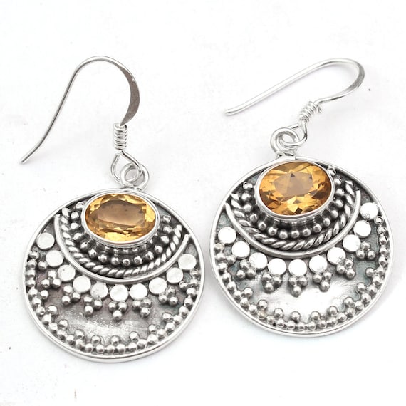 Bali Oval Herkimer Earrings Bali Oval Herkimer Earrings