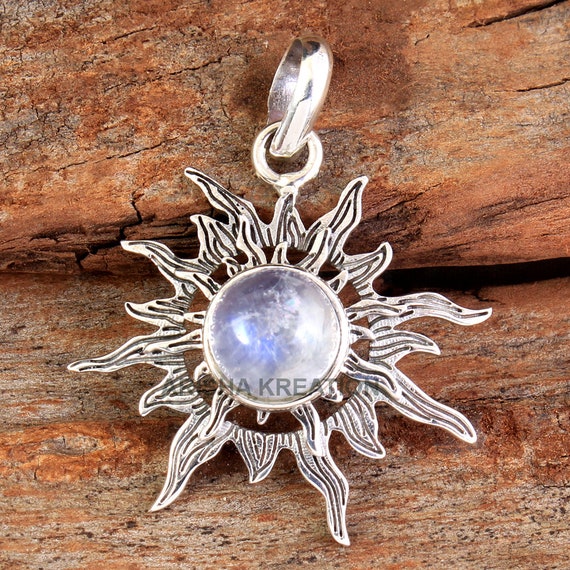 CIONDOLO CON PIETRA DI LUNA - Minerali GeoArt - Foto 4