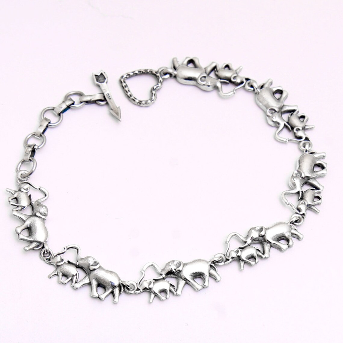 Silver Bracelet Baby Elephant Bracelet 925 Sterling Silver Etsy