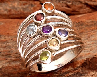 Jeweloporium Anello Donna In Argento Sterling 925 Con Pietra Labradorite Grigia - Fatto A Mano, Regalo Perfetto - 4