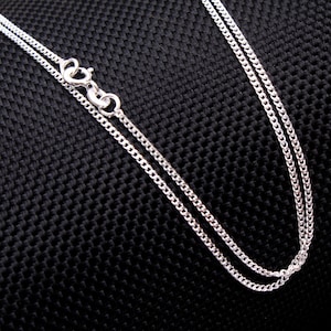 AAA Quality Solid Silver Chain Necklace 925 Sterling Silver Jewelry Handmade Jewelry Choose length  - an0063