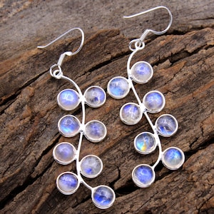 925 Sterling Silver, Handmade Earrings, Multi Stone Variation, Bridal Shower Earring, Gift For Her, Dangle Earring