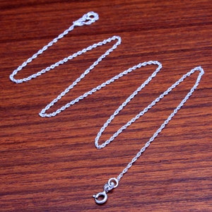 AAA Solid Quality Silver Chain Necklace 925 Sterling Silver Jewelry Handmade Jewelry length 16,18,20,22" Inch - an0056