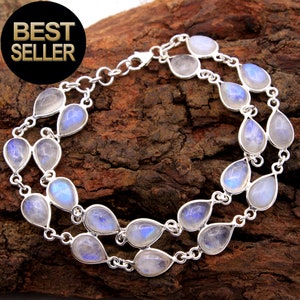Moonstone Bracelet, Silver Jewelry, Women Bracelet, Handmade Jewelry, Gift For Her