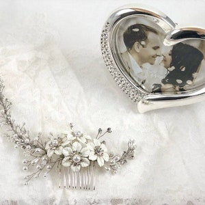 Floral Wedding Bridal Hair Comb/Beautiful Headpiece image 3