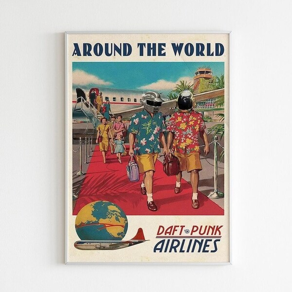 Around the World Daft Punk - Daft Punk Poster, Home Decor (No Frame)