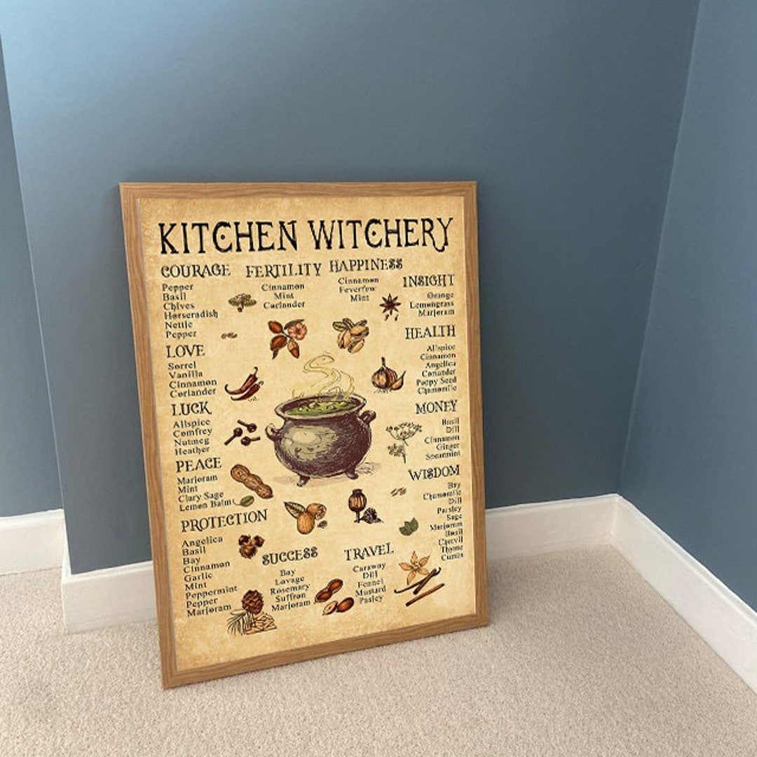 Kitchen Witchery Poster Witches Vintage Poster Witches Magic - Etsy