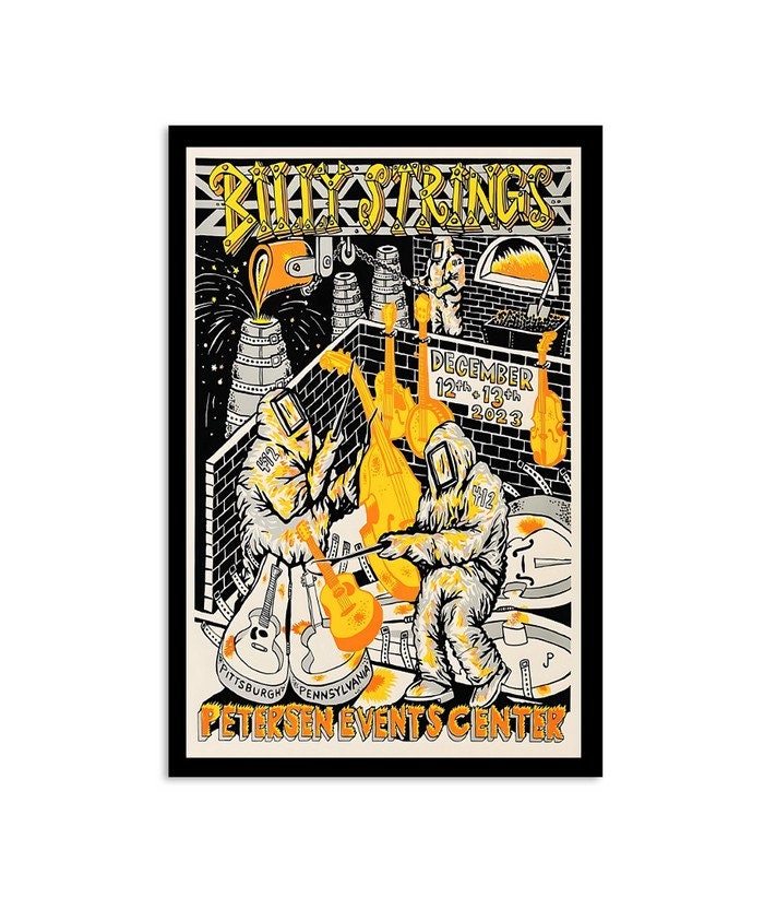 Billy Strings New Years Run 2023 Dec 29-31 New Orleans, LA Poster