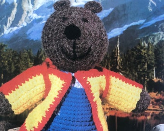 Jeffrey Possum_Teddy Bear 14inches_  Easy Crochet Patterns 1996-