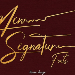 Mine Signature handwritten Font, Luxury Brand Script Font