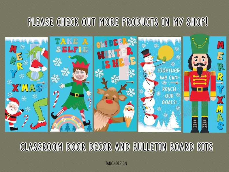 Christmas Classroom Door Decor, Nutcracker Bulletin Board Kit ...