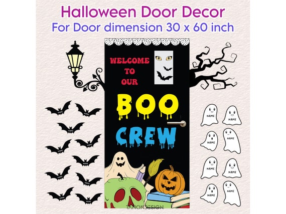 Halloween Classroom Door Decor Printable Halloween Door - Etsy