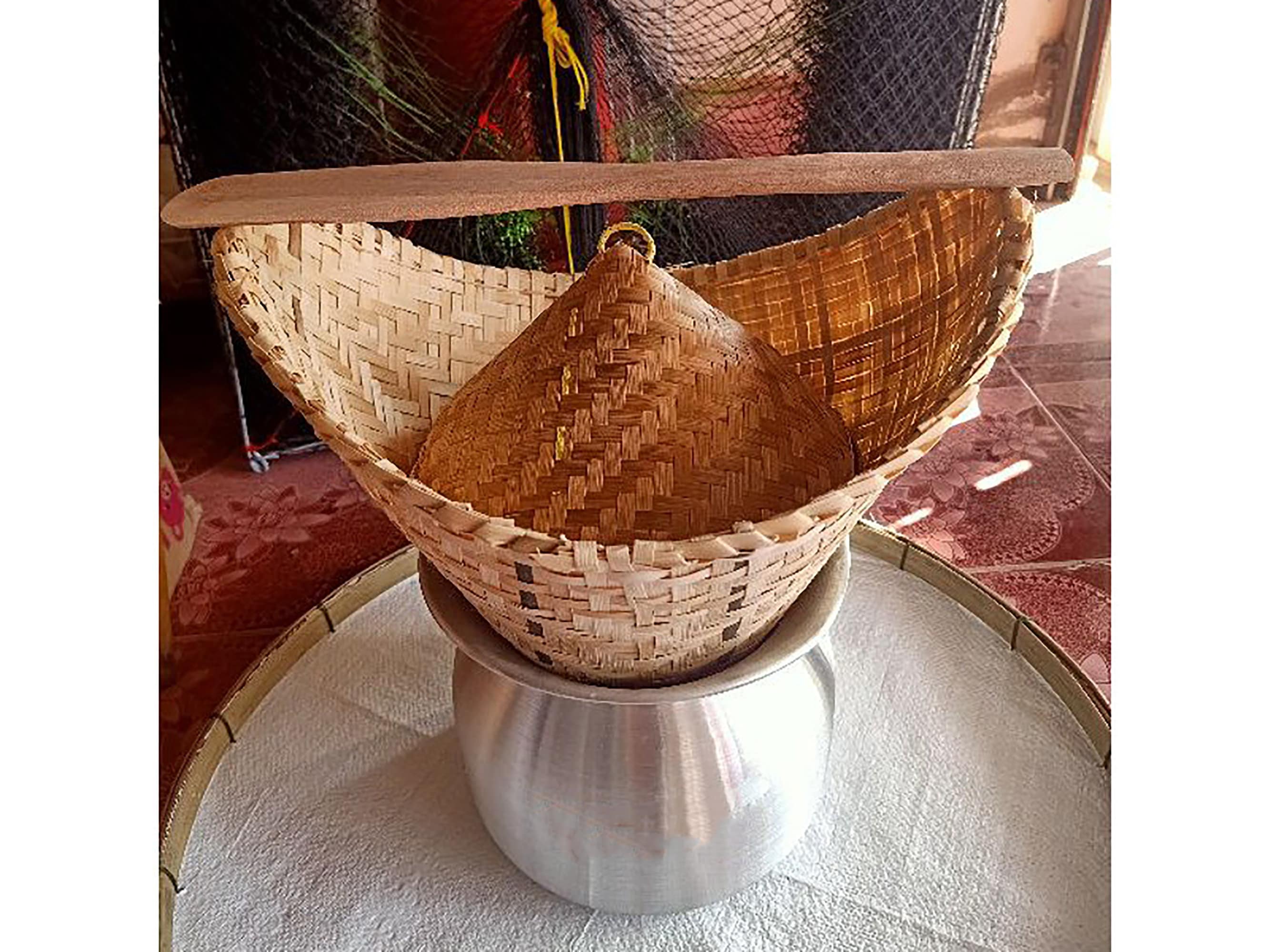 Thai Lao Steamed Sticky Rice Set Steamer pot with lid and Etsy