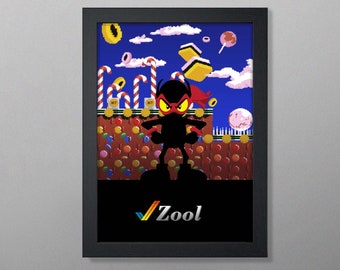 Retro Remastered Earthworm Jim Poster